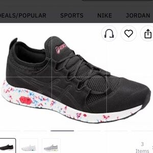 Men's ASICS HyperGEL-SAI Running Shoes, 9 1/2, BLACK/SAMBA